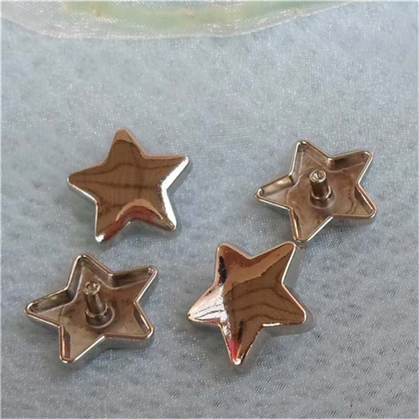 XK046 Pentagram Alloy Rivets 19x4mm 100pcs/bag
