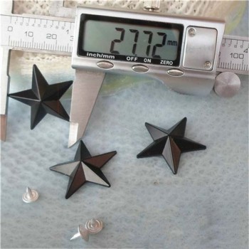 K048 Pentagram Alloy Rivets 29x10mm 100pcs/bag