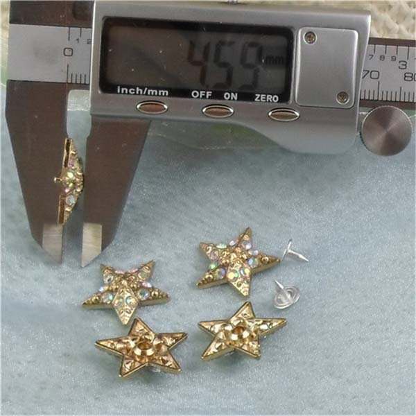 K159 Pentagram Alloy Rivets 20x5mm 100pcs/bag