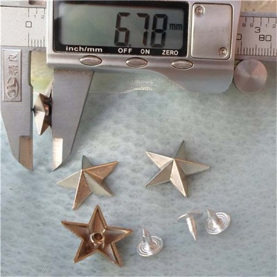 K170 Pentagram Alloy Rivets 21x7mm 100pcs/bag