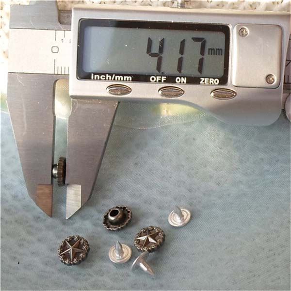 K178 Pentagram Alloy Rivets 9x4mm 100pcs/bag