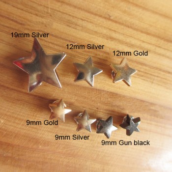 XK192 Pentagram Alloy Rivets 11.5x6mm 100pcs/bag