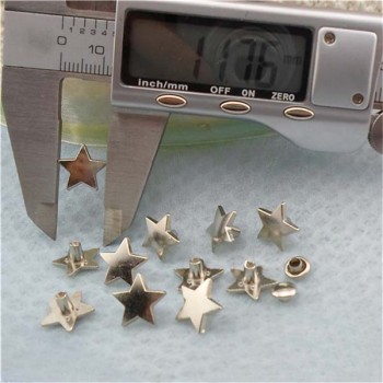 XK192 Pentagram Alloy Rivets 11.5x6mm 100pcs/bag