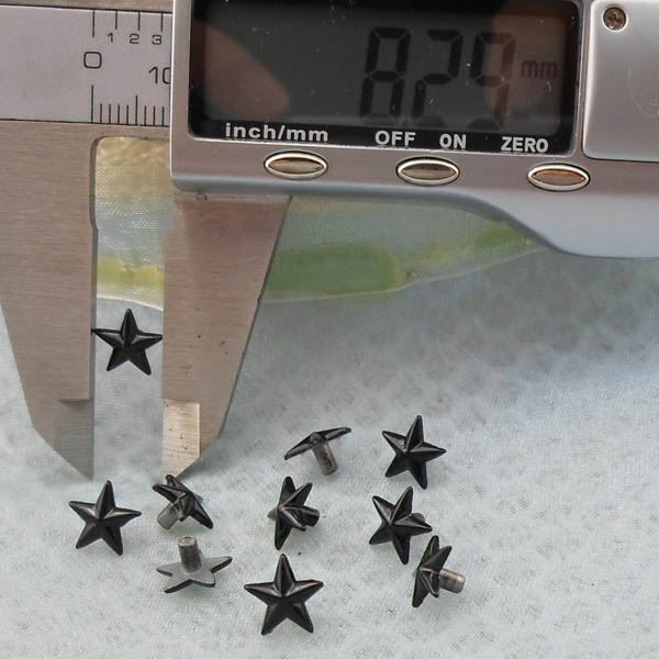 K234 Pentagram Alloy Rivets 8x5mm 1000pcs/Bag