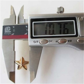 X1106 Pentagram Alloy Rivets 11x6mm 100pcs/bag