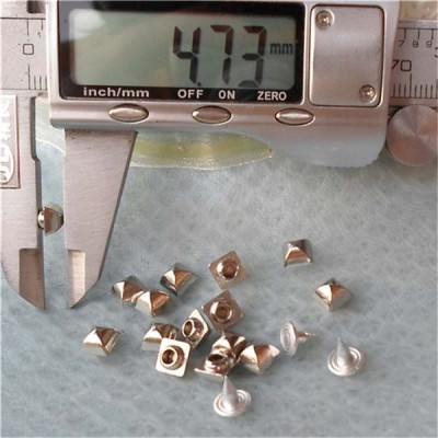 K027 Pyramid Mongolian Yurt Alloy Rivets 6mm 100pcs/bag