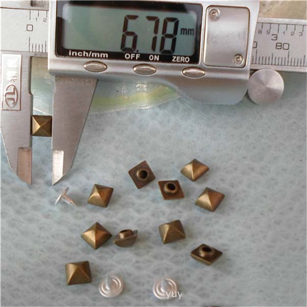 K029 Pyramid Mongolian Yurt Alloy Rivets 7mm 100pcs/bag