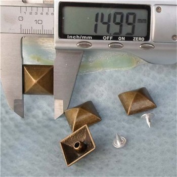 K175 Pyramid Mongolian Yurt Alloy Rivets 15mm 100pcs/bag