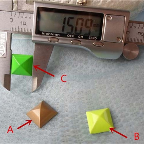 K175 Pyramid Mongolian Yurt Alloy Rivets 15mm 100pcs/bag