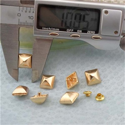 K188 Pyramid Mongolian Yurt Alloy Rivets 10mm 100pcs/bag