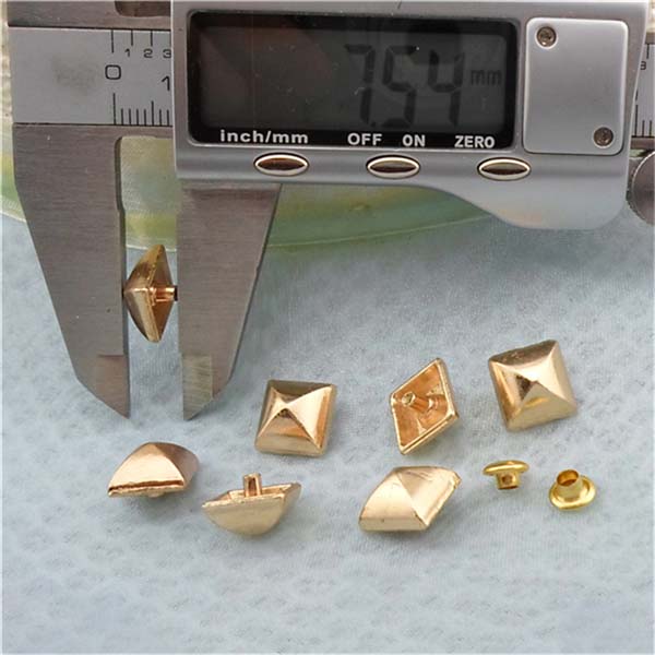 K188 Pyramid Mongolian Yurt Alloy Rivets 10mm 100pcs/bag