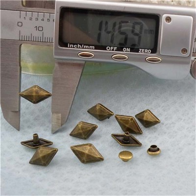 XK190 Pyramid Alloy Rivets 14.6mm 100pcs/bag