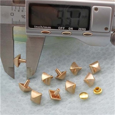 K199 Pyramid Mongolian Yurt Alloy Rivets 8x9mm 100pcs/bag