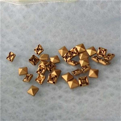 T001 Pyramid Rivets(iron/brass)4mm 1000pcs/bag