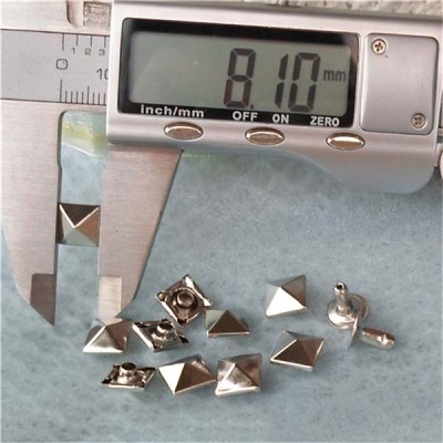 T005 Pyramid Rivets(iron/brass)8mm 1000pcs/bag