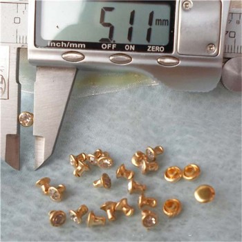 T050 Rhinestone Rivets(iron/brass) 5x5.5mm 1000pcs/bag