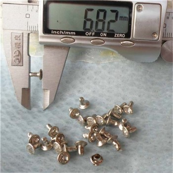 T051 Rhinestone Rivets(iron/brass) 6mm 1000pcs/bag