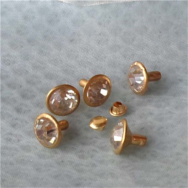 T054 Rhinestone Rivets(iron/brass) 9.5mm 1000pcs/bag