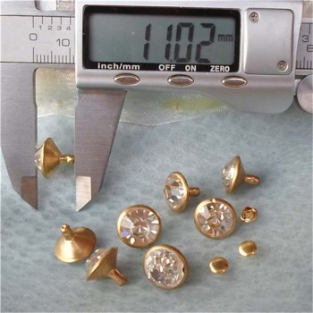 T055 Rhinestone Rivets(iron/brass) 12mm 1000pcs/bag