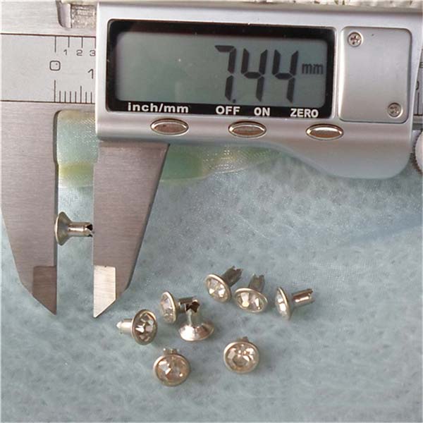 T056 Rhinestone B Diamond Rivets(iron/brass) 7mm 1000pcs/bag