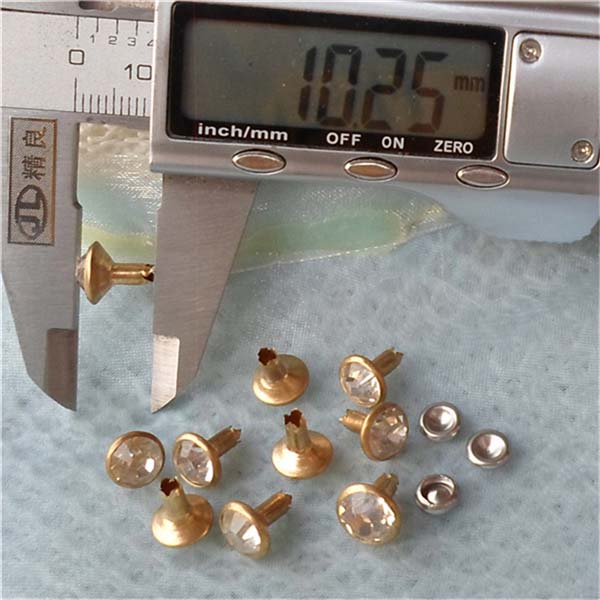 T058 Rhinestone Rivets(iron/brass) 9mm 1000pcs/bag