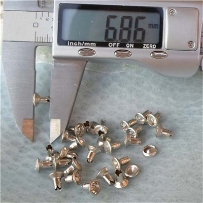 T0607 Rhinestone Rivets For Leather 6mm 1000pcs/bag