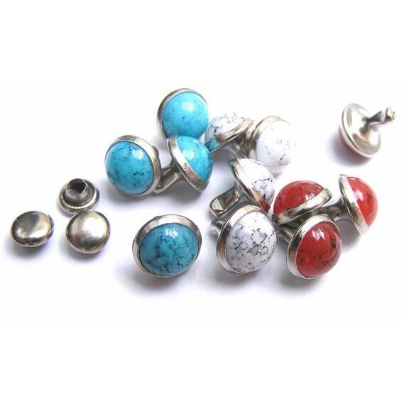 T067 Pearl Acrylic Rivets 8.5x9.6mm  1000pcs/bag