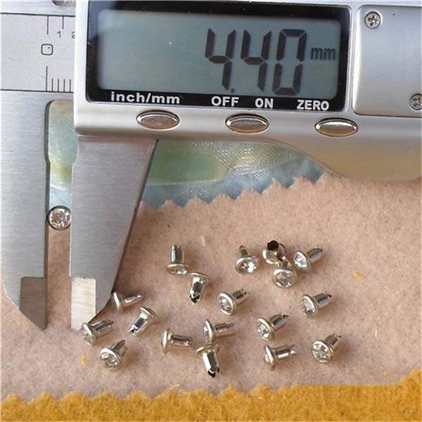 T4555 Rhinestone Brass A Diamond Rivets 4.5mm 1000pcs/bag