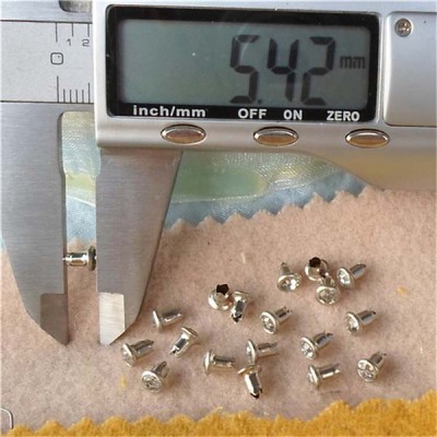 T4555 Rhinestone Brass A Diamond Rivets 4.5mm 1000pcs/bag