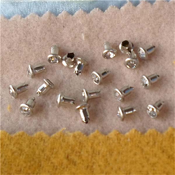 T4555 Rhinestone Brass A Diamond Rivets 4.5mm 1000pcs/bag