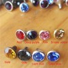 X1004 Rhinestone Brass A Diamond Rivets 9mm 100pcs/bag