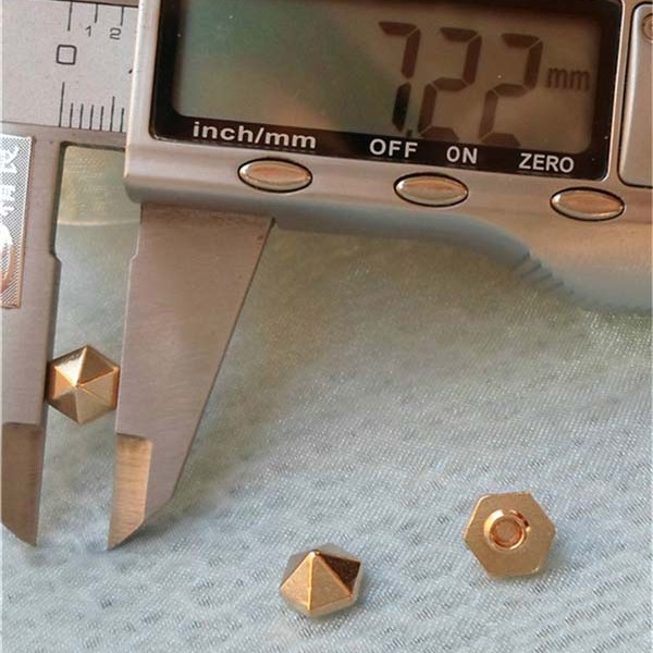 K183 Six facets alloy rivets 7x5mm 100pcs/bag