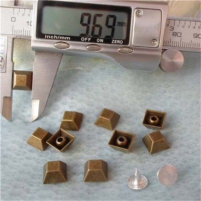 K026 Trapezoid Alloy Rivets 10x5mm 100pcs/bag