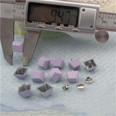 K189 Trapezoid Rivets For Leather 9.5x9.5mm 100pcs/bag