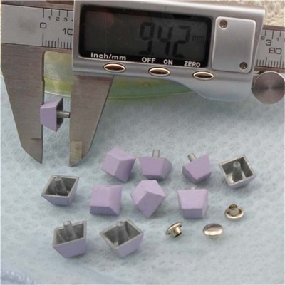 K189 Trapezoid Rivets For Leather 9.5x9.5mm 100pcs/bag