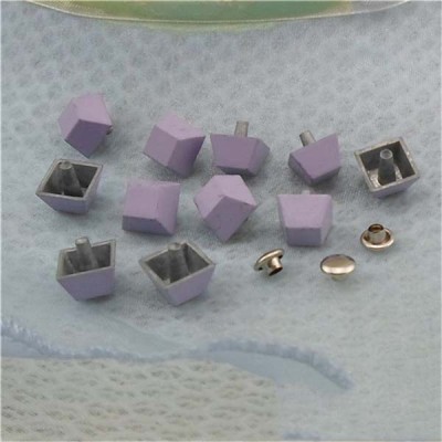 K189 Trapezoid Rivets For Leather 9.5x9.5mm 100pcs/bag