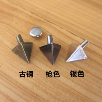 XK203 Triangle Alloy Rivets 10x13mm 100pcs/bag