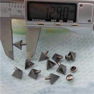XK203 Triangle Alloy Rivets 10x13mm 100pcs/bag