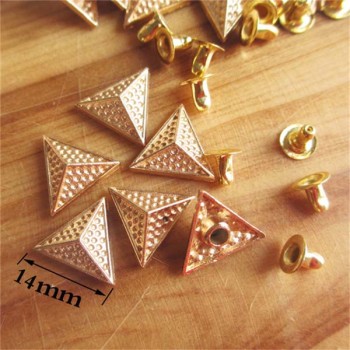 X1404 Triangle Alloy Rivets 14x4mm 100pcs/bag