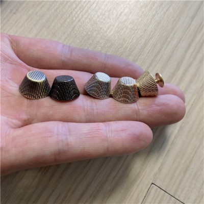 H814  Bucket Shaped Screw Back Spikes 8x14mm  100pcs/bag