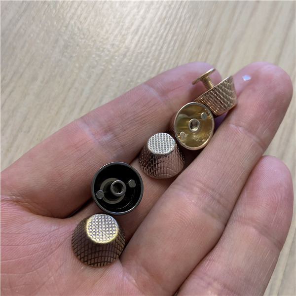 H814  Bucket Shaped Screw Back Spikes 8x14mm  100pcs/bag