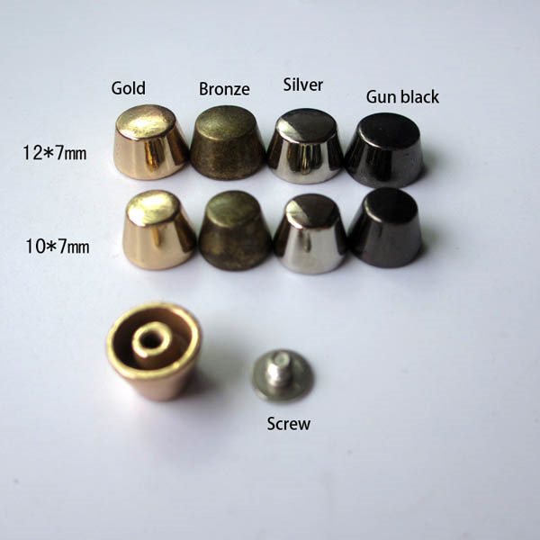 NO61 Alloy Material Wholesale Bucket Spikes 10x7mm  100pcs/bag