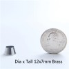 NO61 Bucket Screw Spikes 12x7mm 100pcs/bag