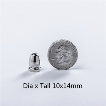 NO69 Bullet Screw Spikes 10X14mm 100pcs/bag
