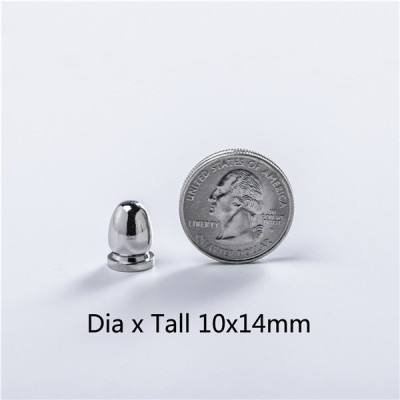 NO69 Bullet Screw Spikes 10X14mm 100pcs/bag