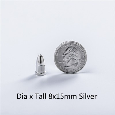 NO70 Bullet Screw Spikes 8X15mm 100pcs/bag