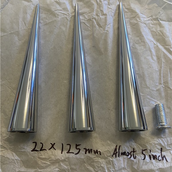 F22125  Hollow  Giant Cone  Spikes 22x125mm Almost 5 Inch Length 10pcs/bag (MOQ is 10pcs )