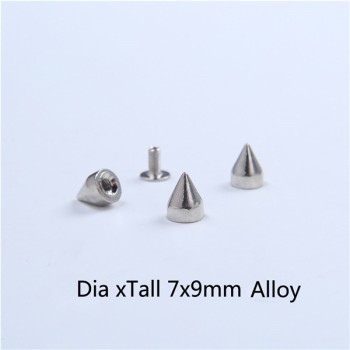 H001 Cone Screw Spikes 7x8.7mm 100pcs/bag