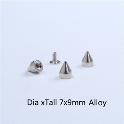 H001 Cone Screw Spikes 7x8.7mm 100pcs/bag