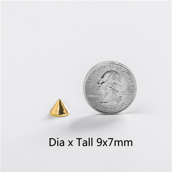 H053 Conical Spikes 9x6.7mm 100pcs/bag